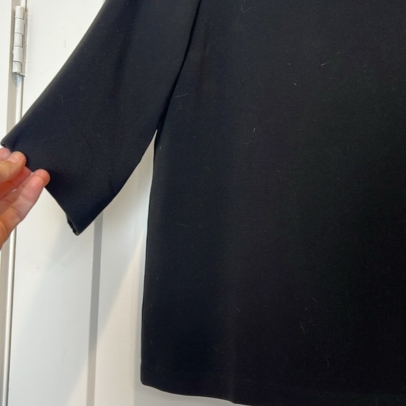 LOFT Black Boxy Blouse size small. - Picture 2 of 6